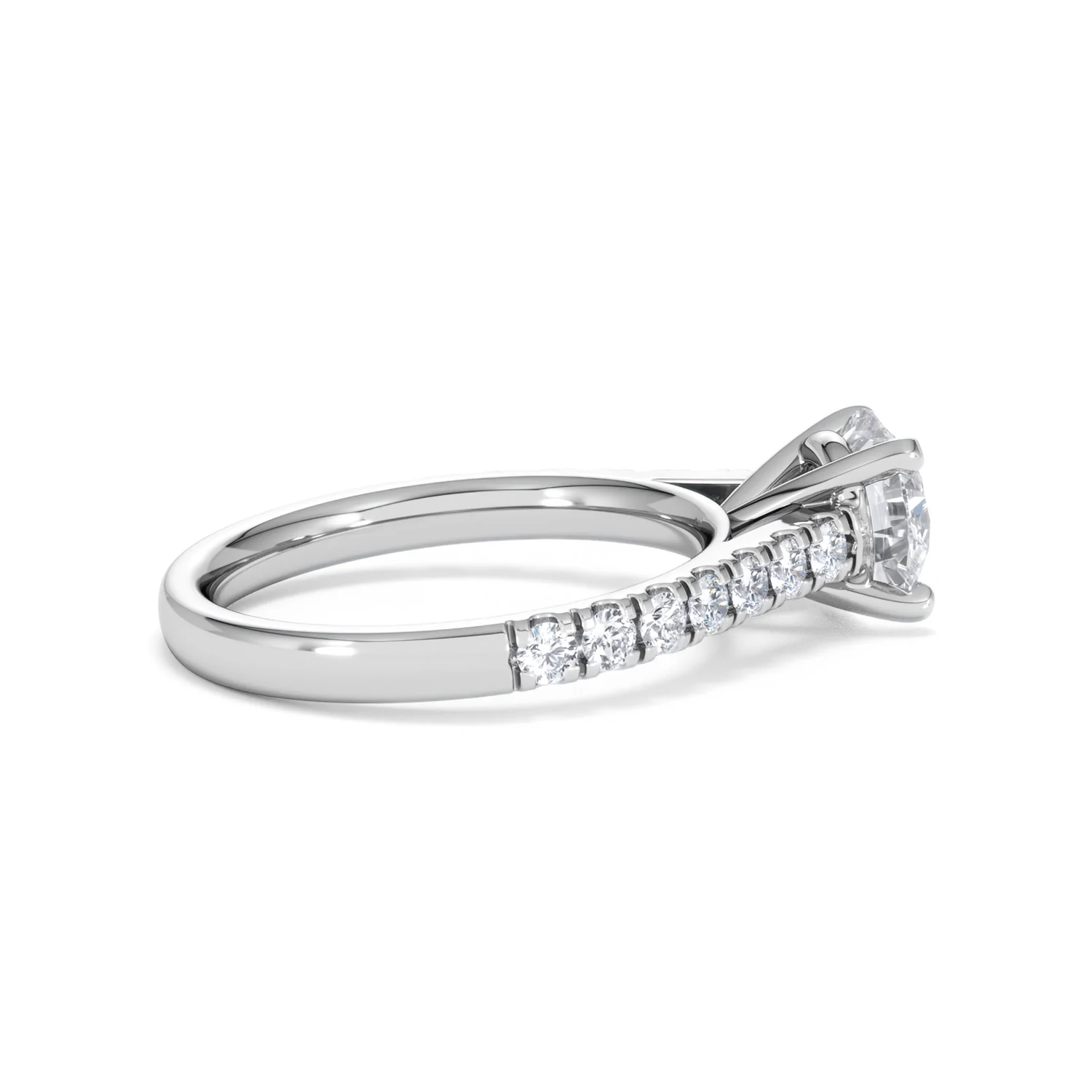 Natalia Lab Diamond Engagement Side Stone Ring Platinum 2.00CT F/VS1 - Image 31
