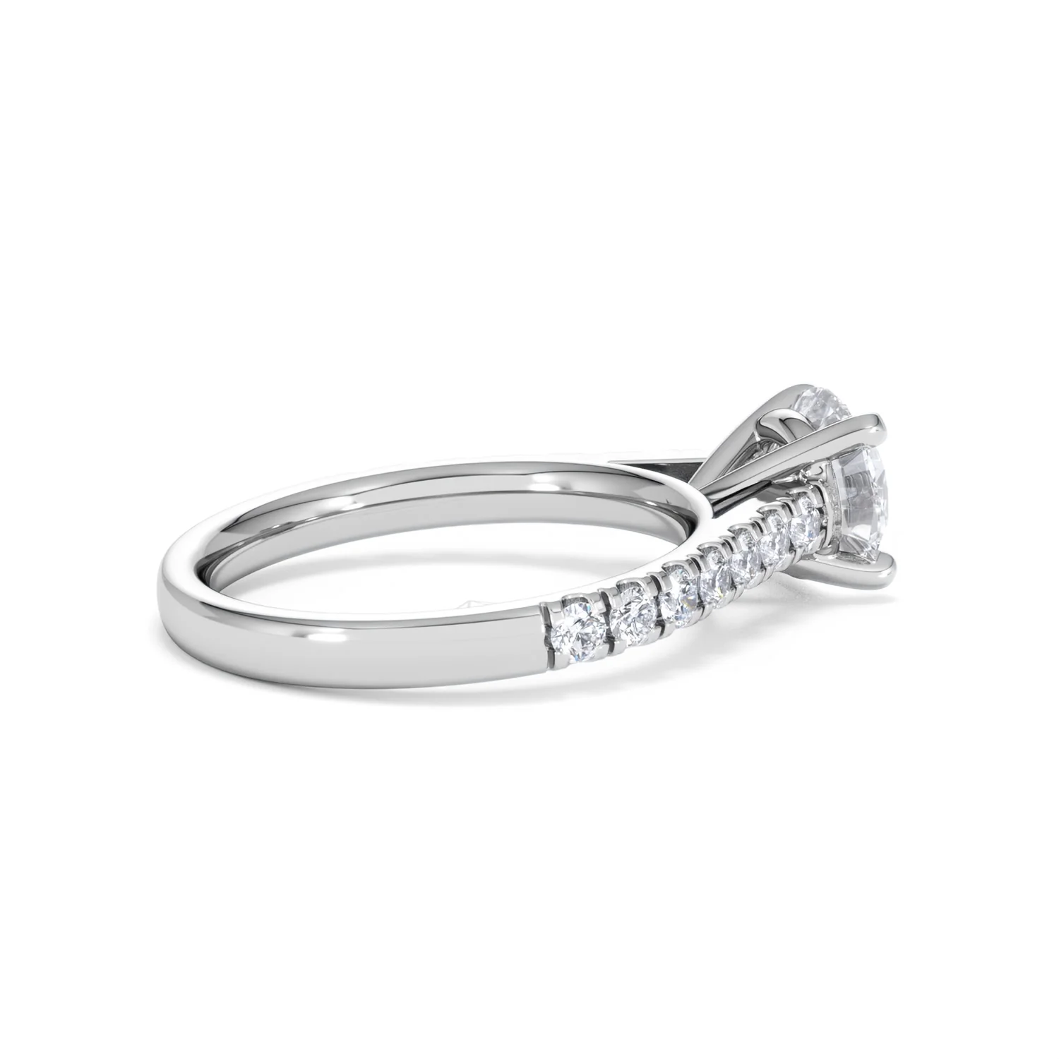 Natalia Lab Diamond Engagement Side Stone Ring Platinum 2.00CT F/VS1 - Image 33