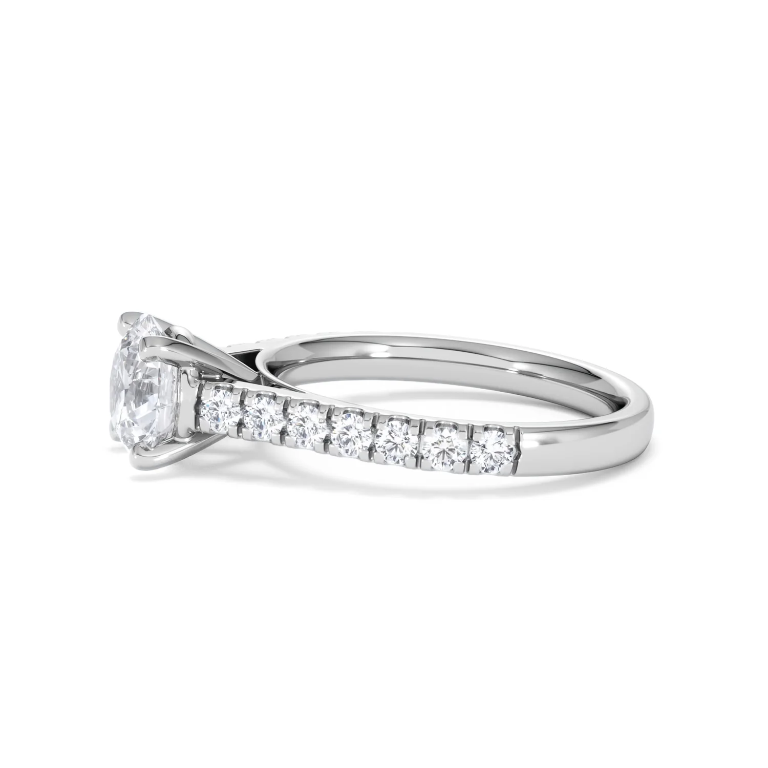 Natalia Lab Diamond Engagement Side Stone Ring Platinum 2.00CT F/VS1 - Image 71