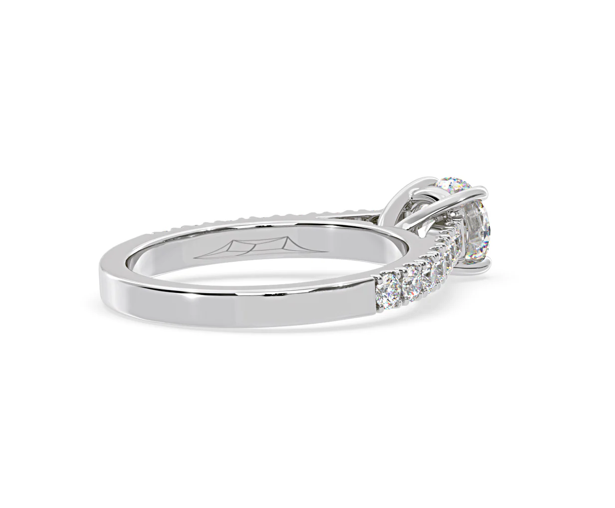 Natalia Lab Diamond Engagement Side Stone Ring Platinum 2.50CT F/VS1 - Image 139