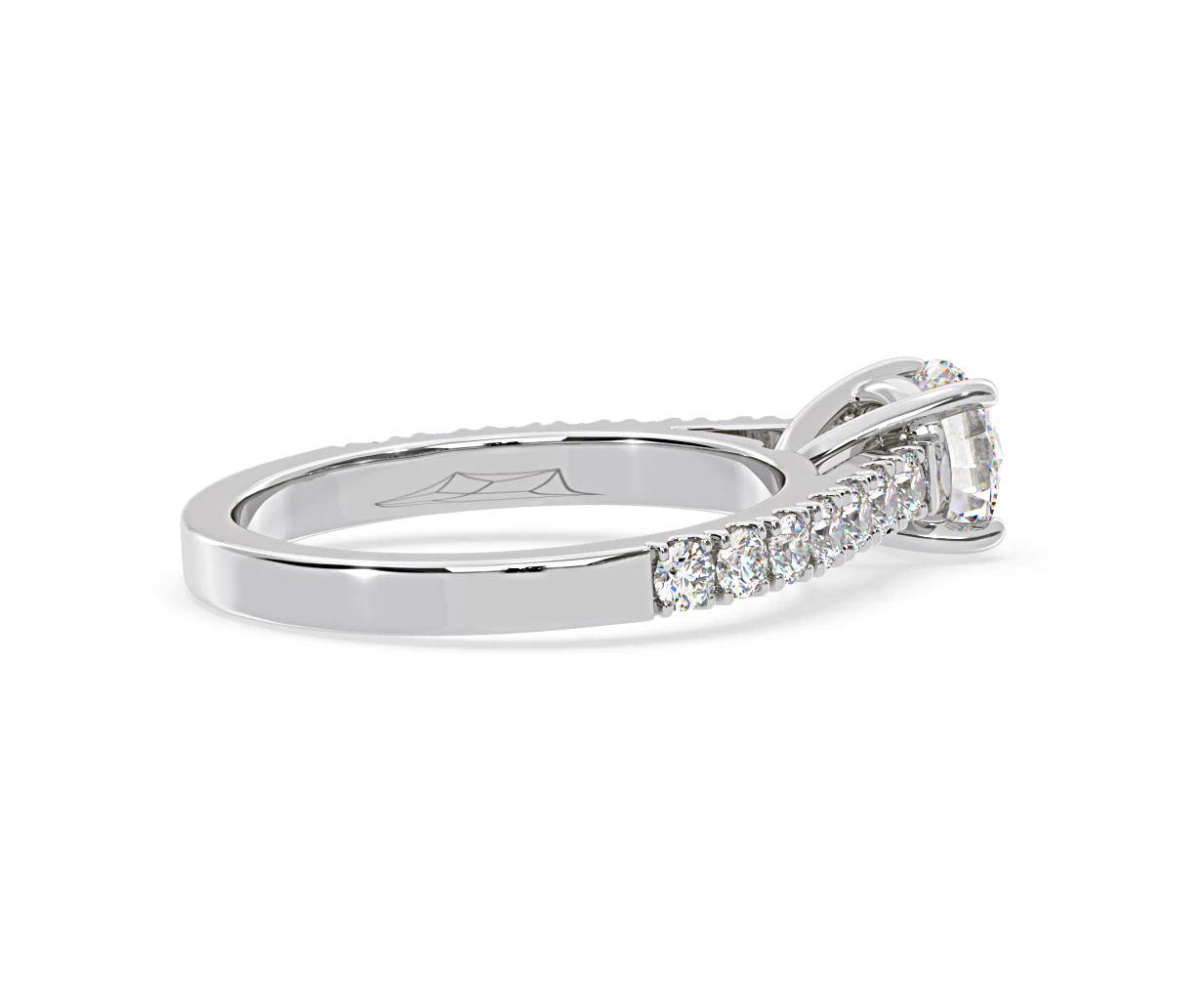 Natalia Lab Diamond Engagement Side Stone Ring Platinum 2.50CT F/VS1 - Image 142