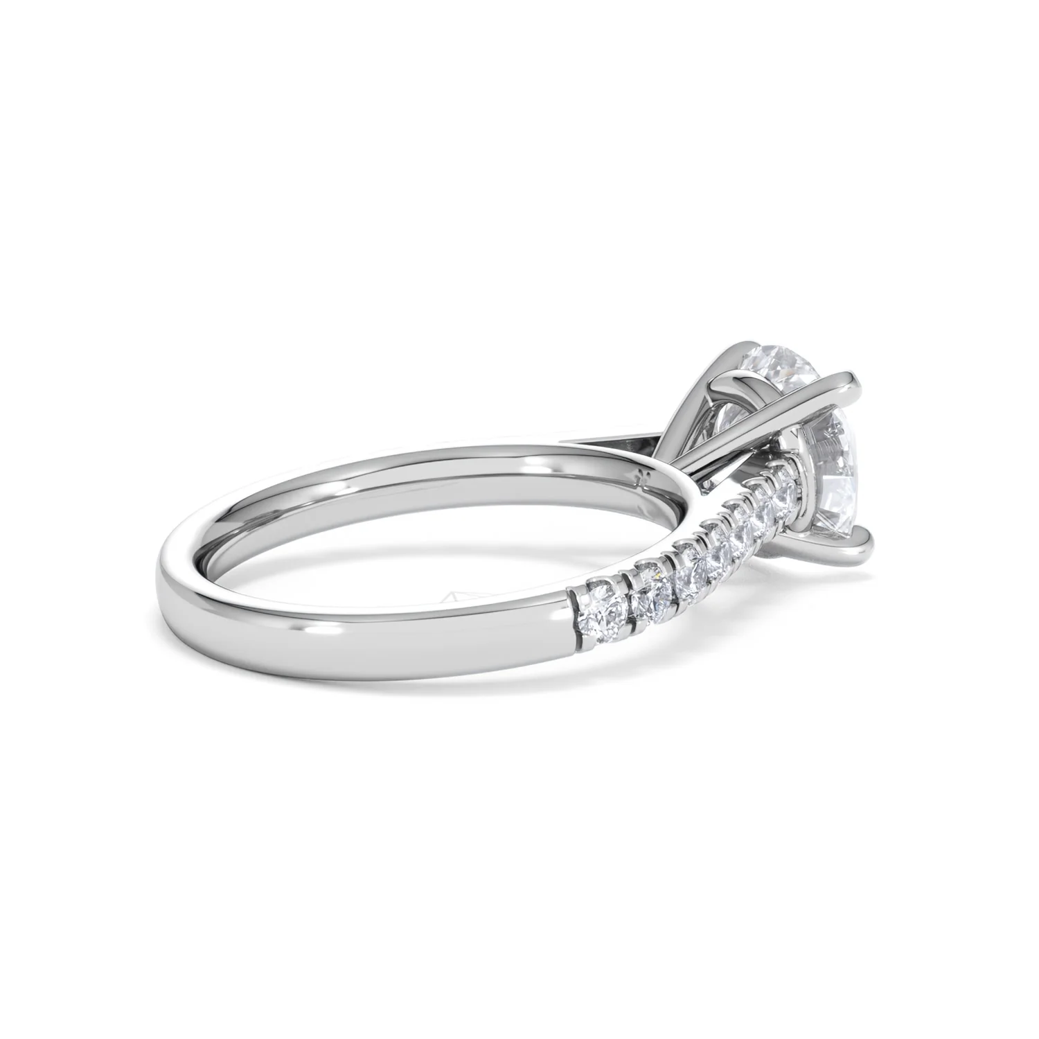 Natalia Lab Diamond Engagement Side Stone Ring Platinum 2.50CT F/VS1 - Image 36