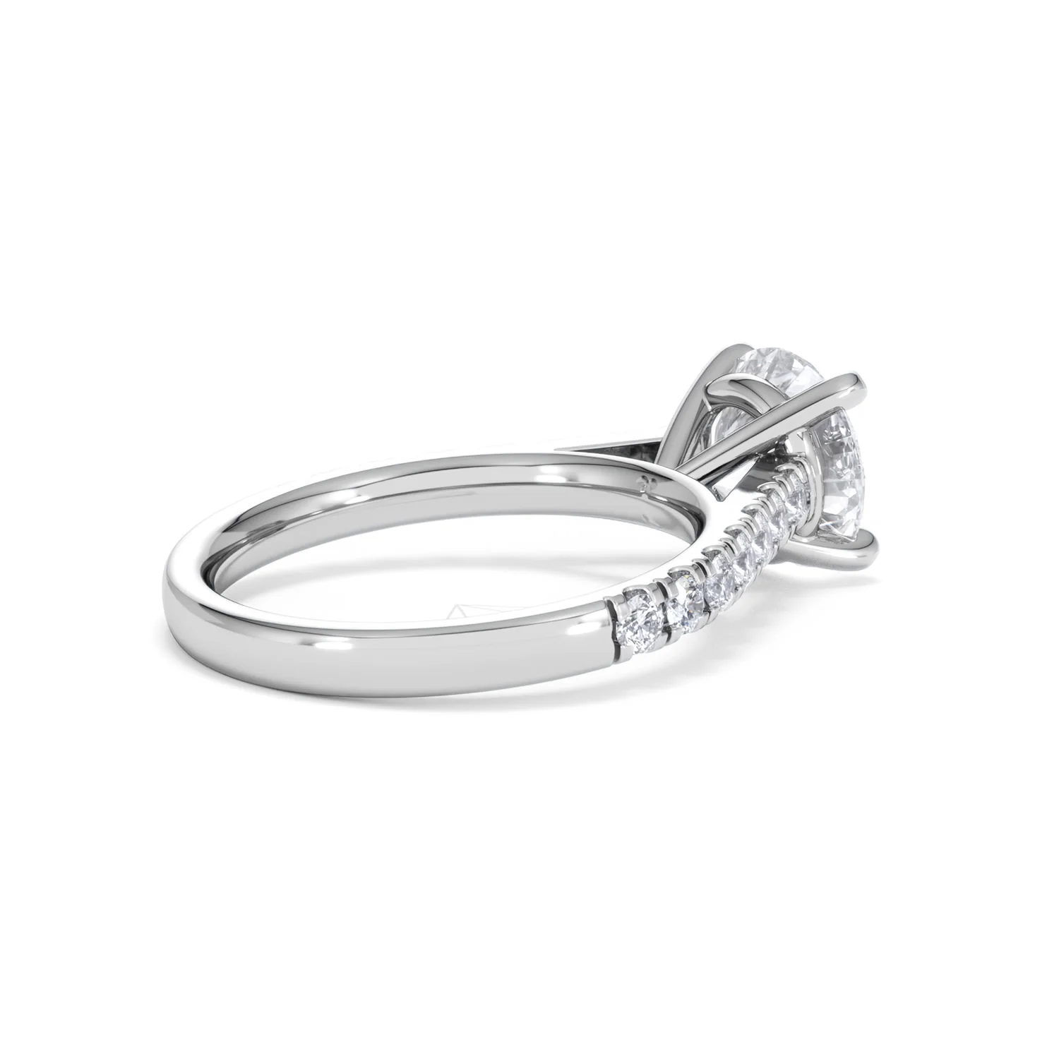 Natalia Lab Diamond Engagement Side Stone Ring Platinum 2.50CT F/VS1 - Image 37