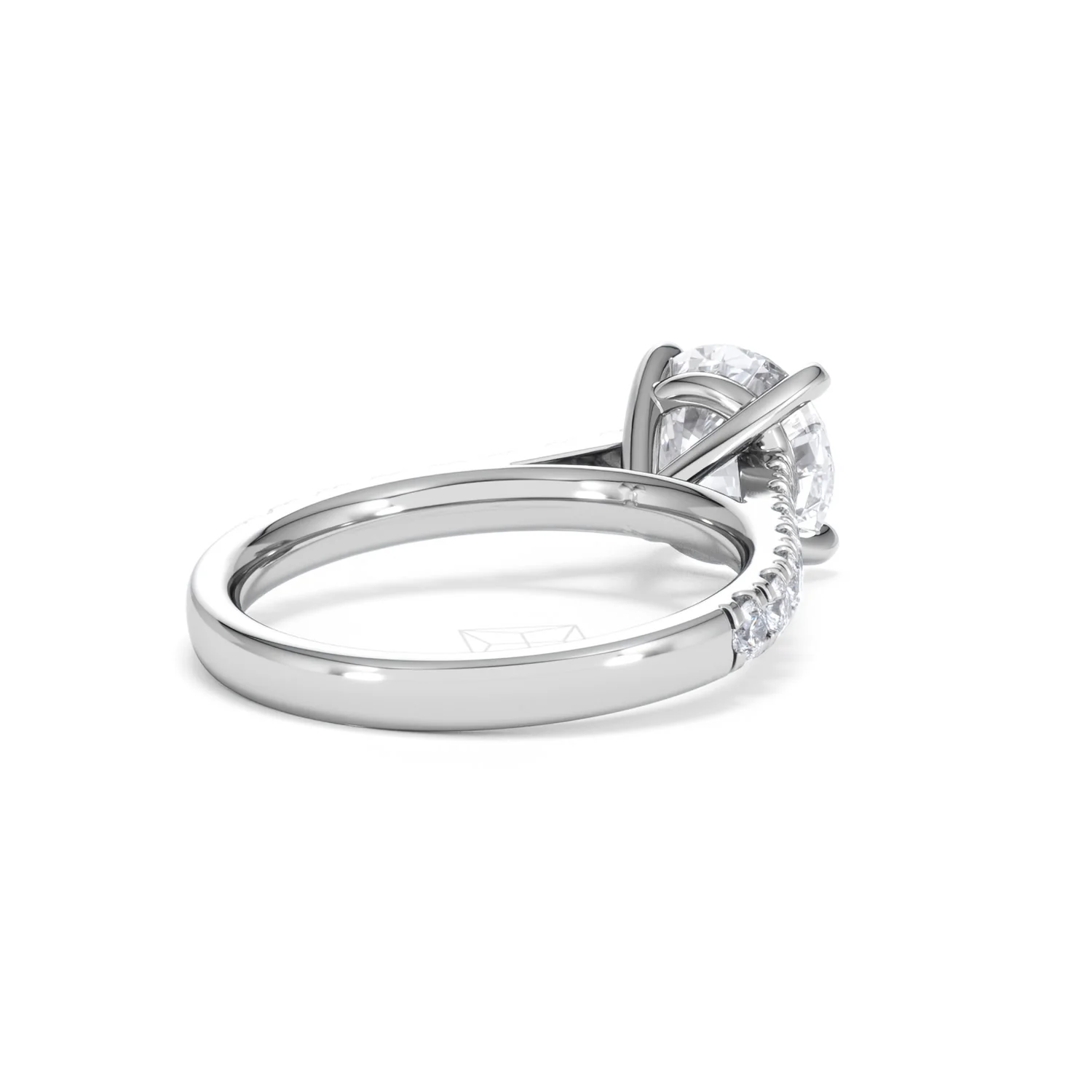 Natalia Lab Diamond Engagement Side Stone Ring Platinum 2.50CT F/VS1 - Image 41