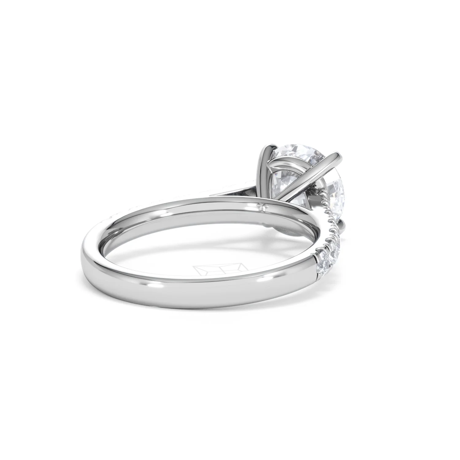 Natalia Lab Diamond Engagement Side Stone Ring Platinum 2.50CT F/VS1 - Image 42