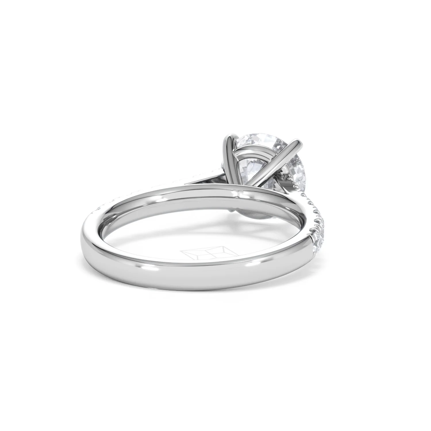 Natalia Lab Diamond Engagement Side Stone Ring Platinum 2.50CT F/VS1 - Image 44