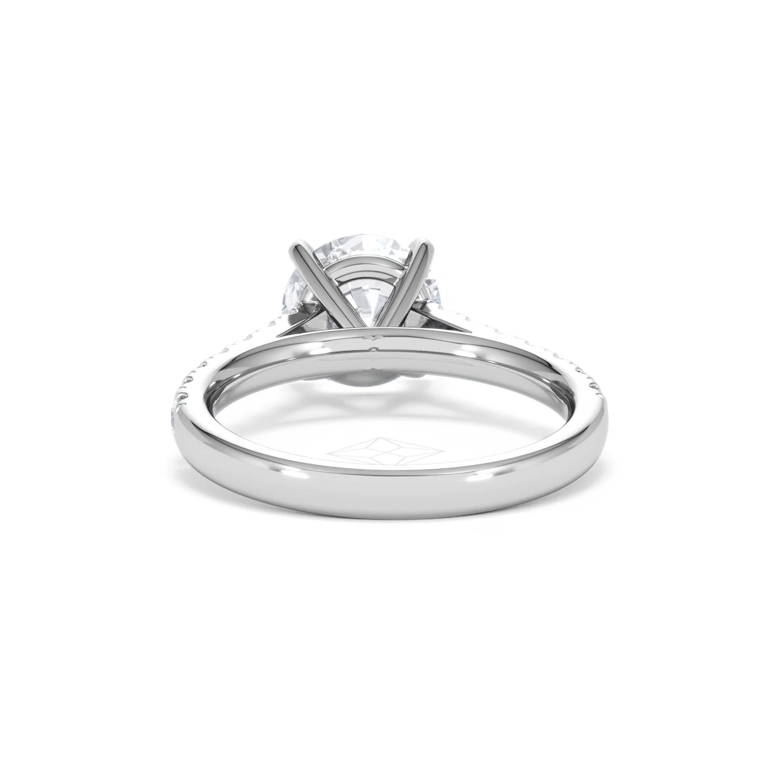 Natalia Lab Diamond Engagement Side Stone Ring Platinum 2.50CT F/VS1 - Image 50