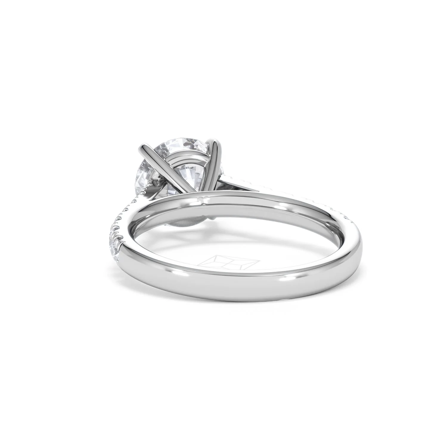 Natalia Lab Diamond Engagement Side Stone Ring Platinum 2.50CT F/VS1 - Image 53