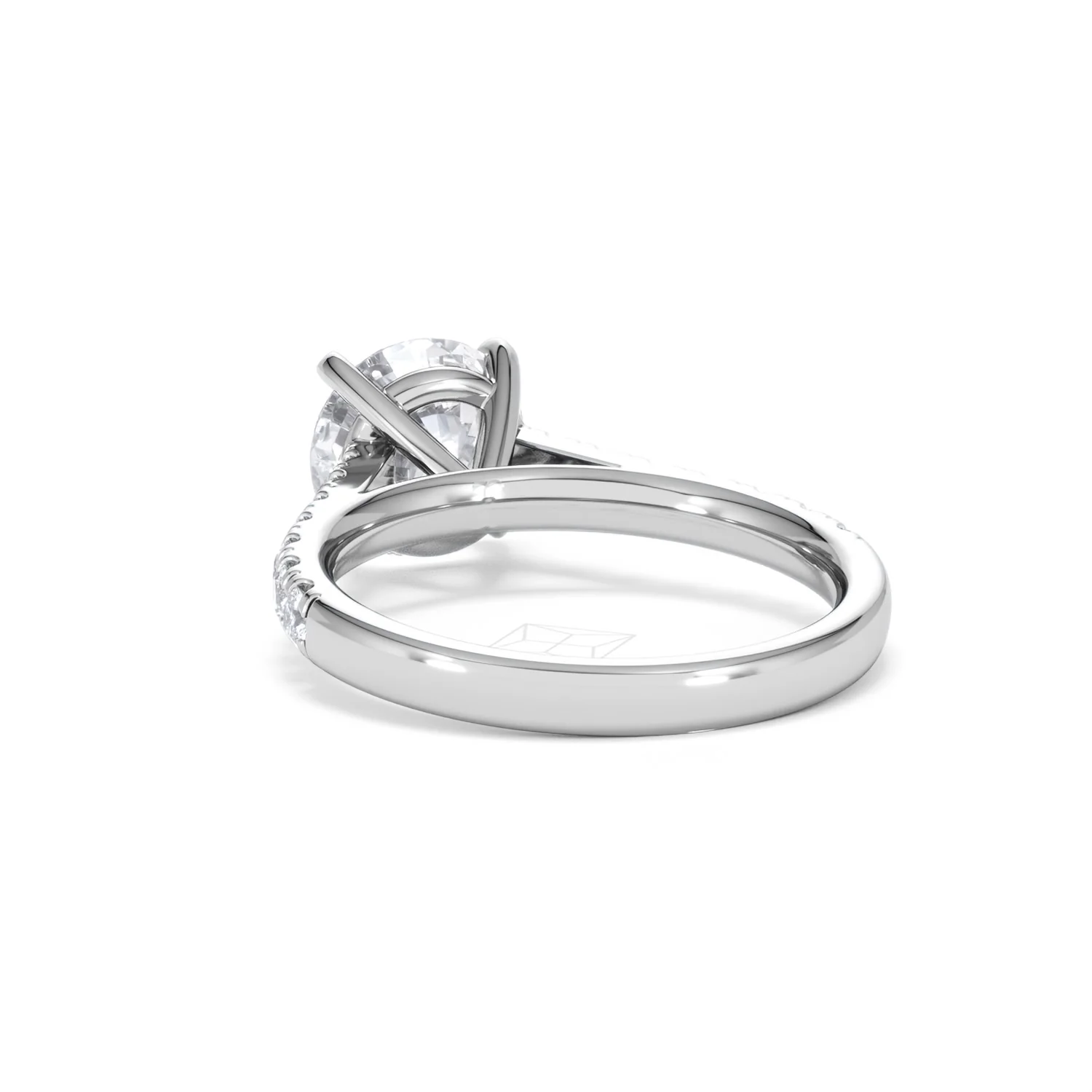 Natalia Lab Diamond Engagement Side Stone Ring Platinum 2.50CT F/VS1 - Image 54