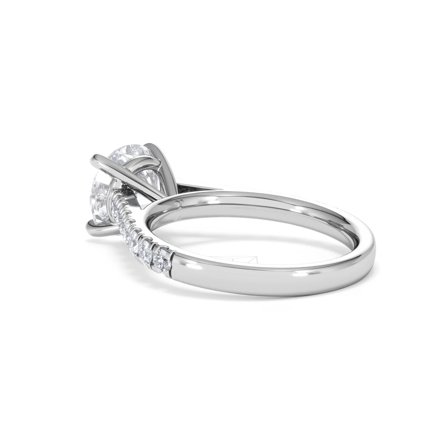 Natalia Lab Diamond Engagement Side Stone Ring Platinum 2.50CT F/VS1 - Image 59