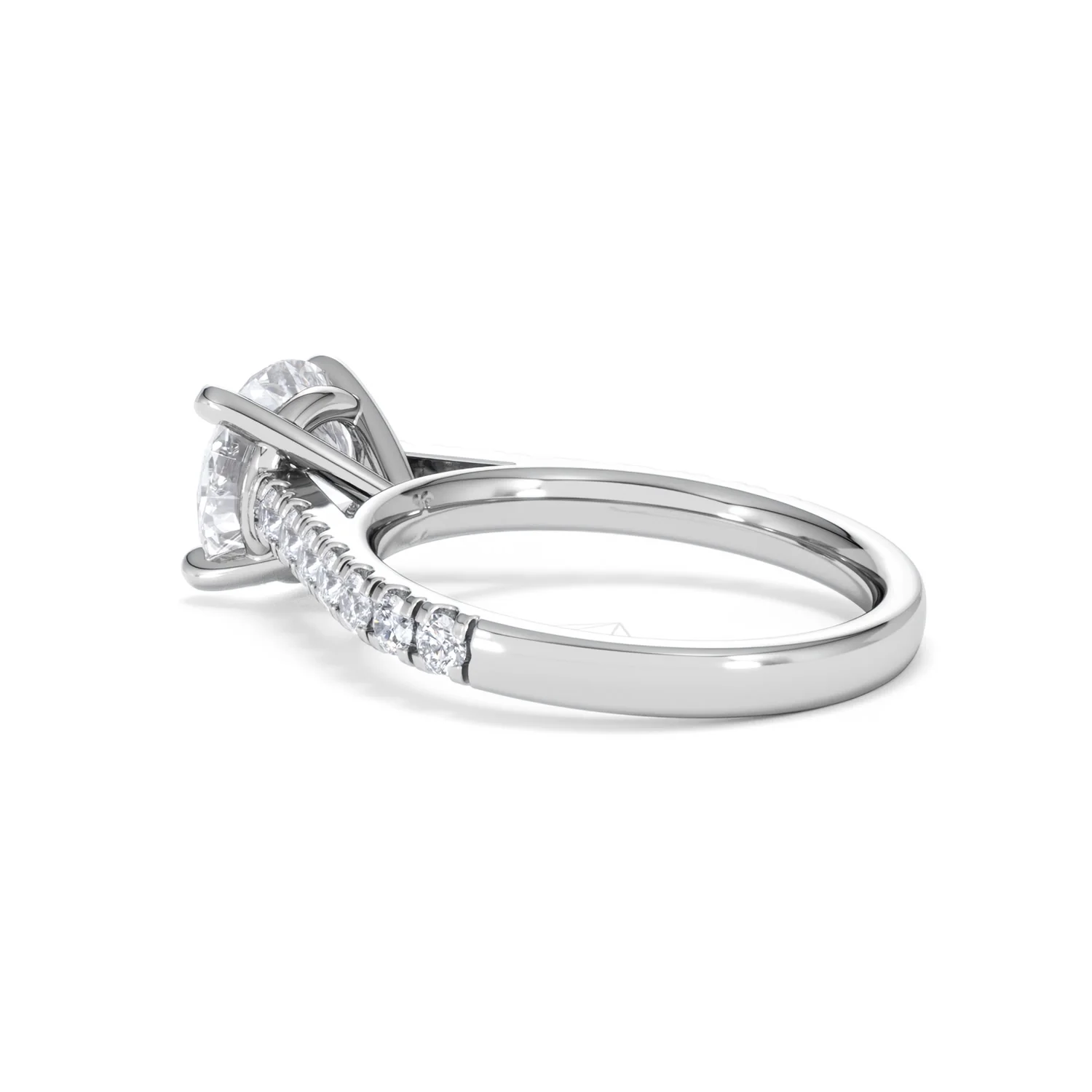 Natalia Lab Diamond Engagement Side Stone Ring Platinum 2.50CT F/VS1 - Image 61