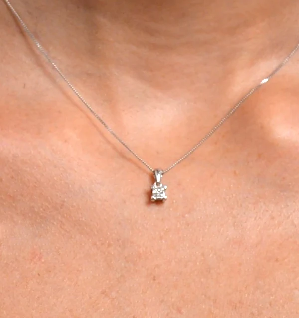 Olivia Platinum Diamond Pendant Necklace 0.50CT G/VS - Image 4