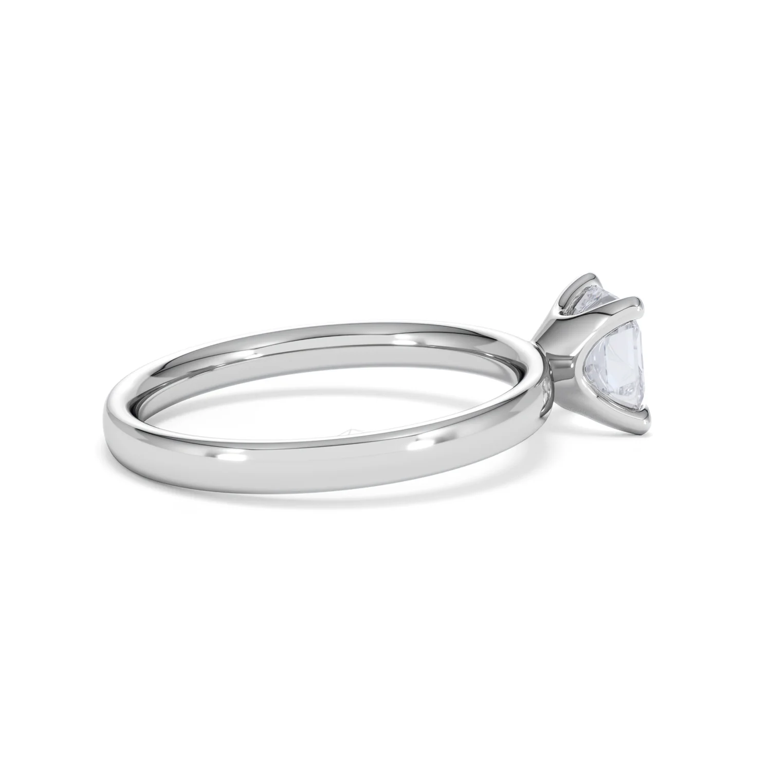 Origin 1.00ct Asscher Cut Lab Diamond Solitaire Engagement Ring in 18K White Gold - Image 32