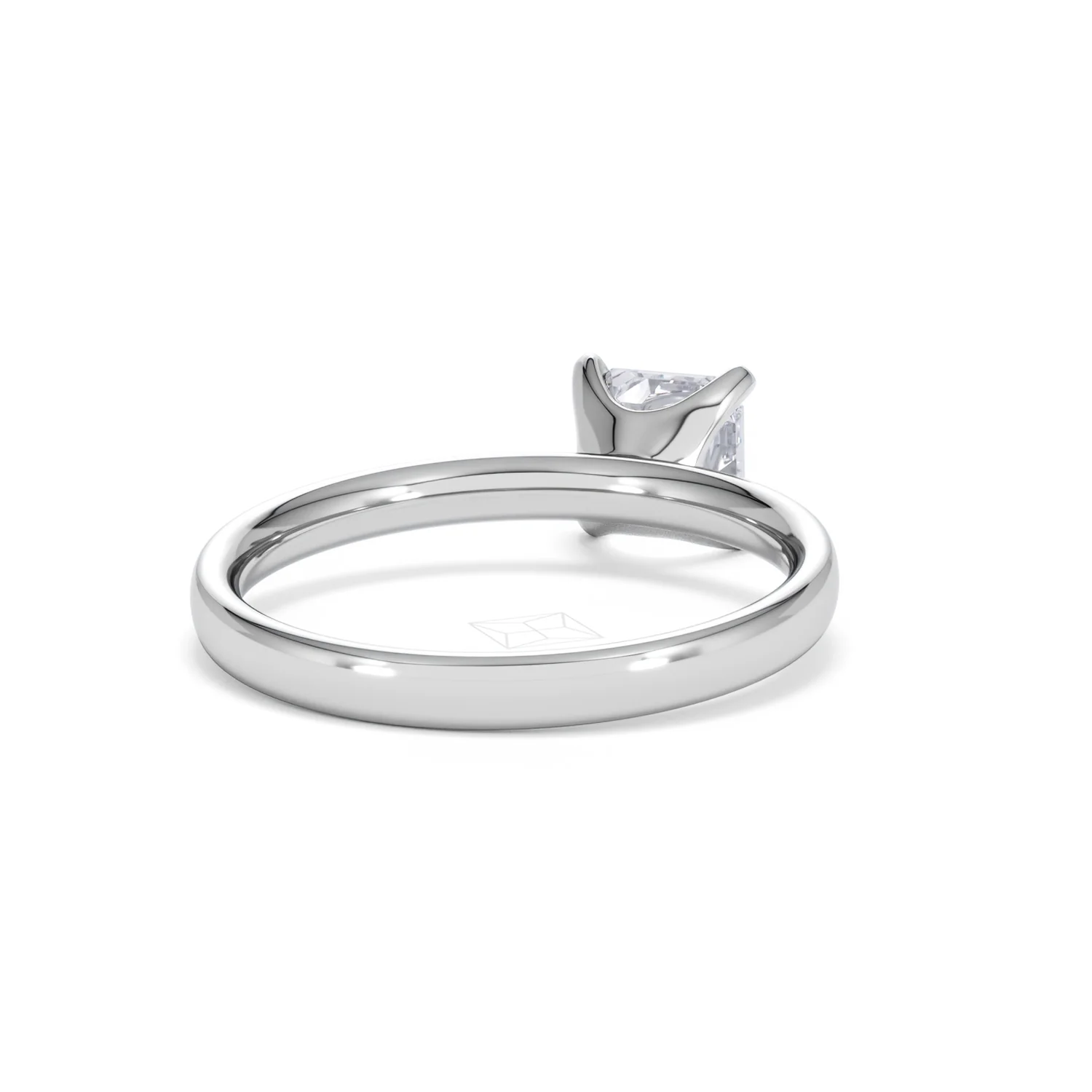 Origin 1.00ct Asscher Cut Lab Diamond Solitaire Engagement Ring in 18K White Gold - Image 43