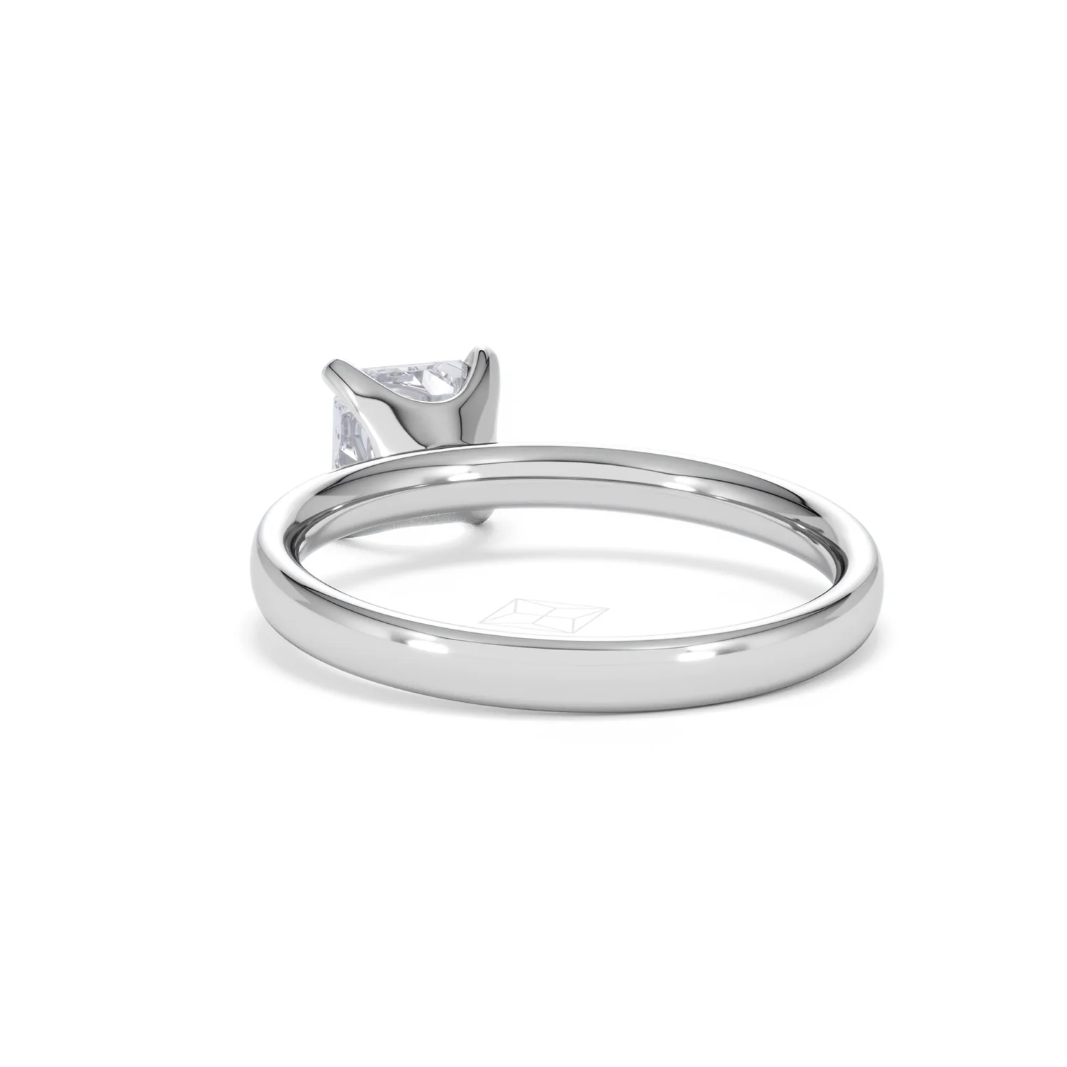 Origin 1.00ct Asscher Cut Lab Diamond Solitaire Engagement Ring in 18K White Gold - Image 53
