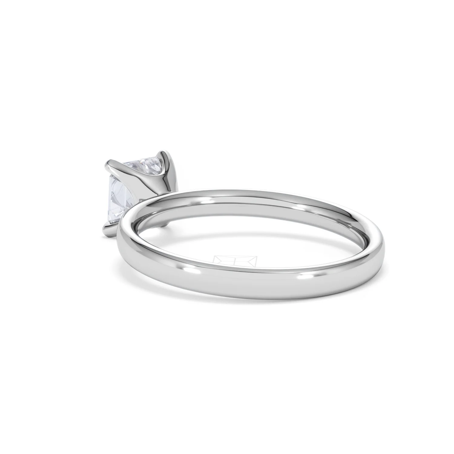 Origin 1.00ct Asscher Cut Lab Diamond Solitaire Engagement Ring in 18K White Gold - Image 57