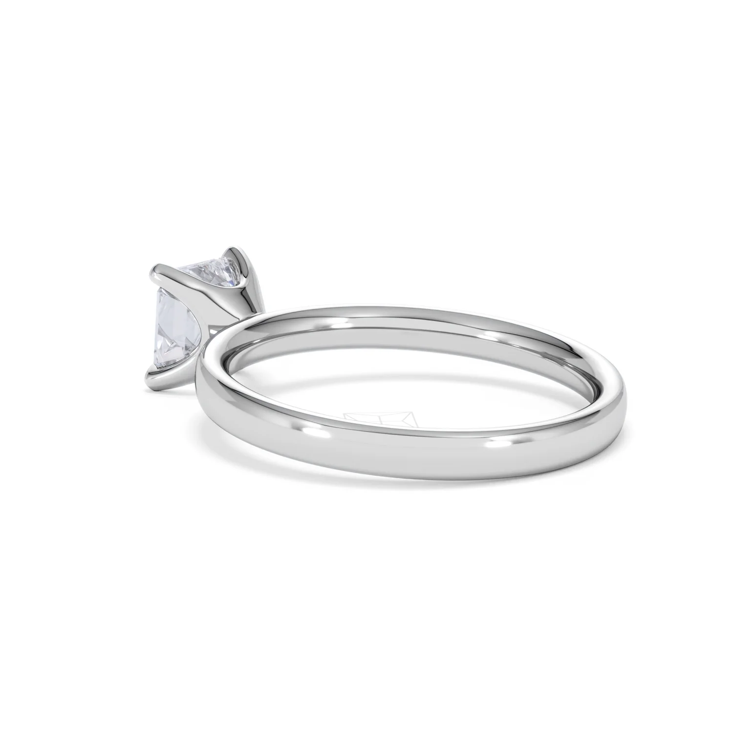 Origin 1.00ct Asscher Cut Lab Diamond Solitaire Engagement Ring in 18K White Gold - Image 59