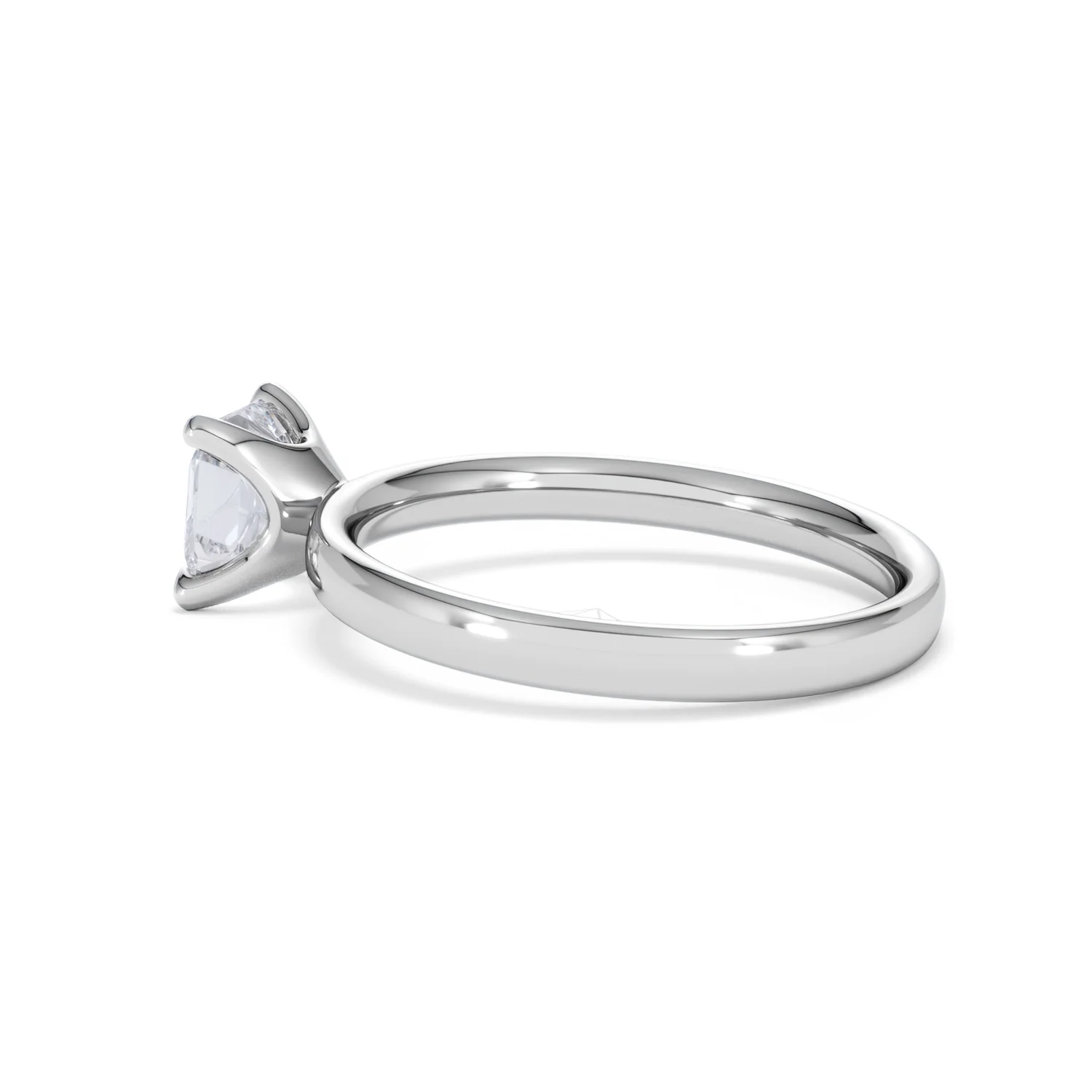 Origin 1.00ct Asscher Cut Lab Diamond Solitaire Engagement Ring in 18K White Gold - Image 63