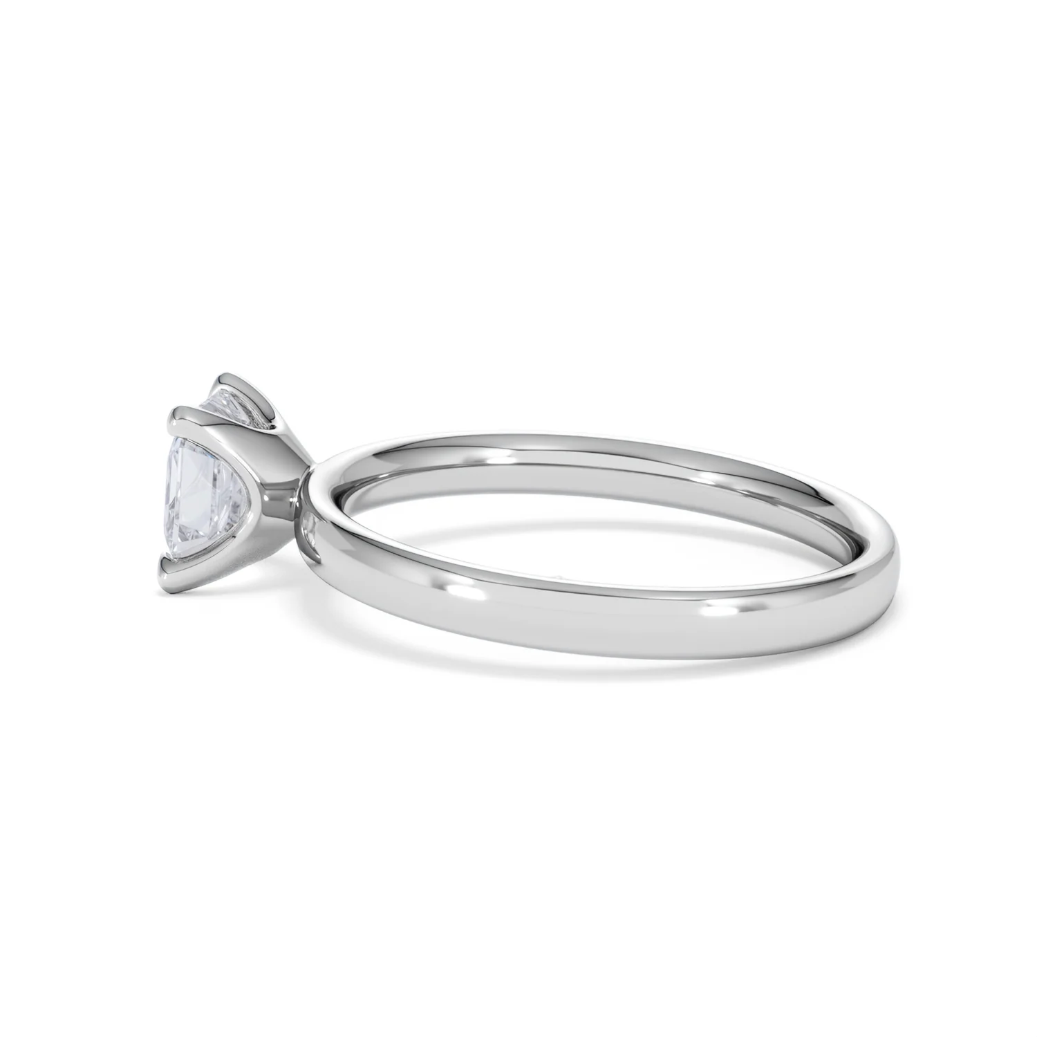 Origin 1.00ct Asscher Cut Lab Diamond Solitaire Engagement Ring in 18K White Gold - Image 65