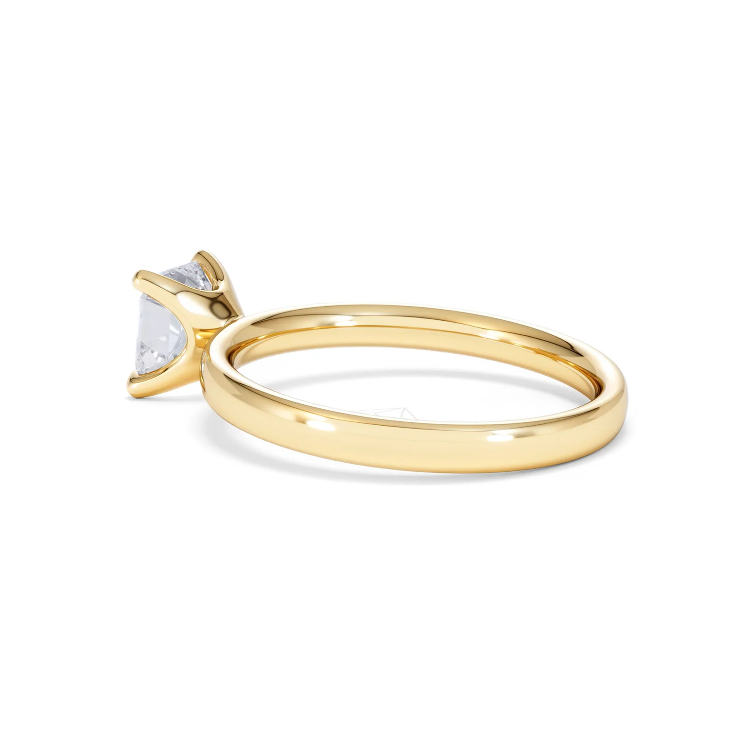 Origin 1.00ct Asscher Cut Lab Diamond Solitaire Engagement Ring in 18K Yellow Gold - Image 60