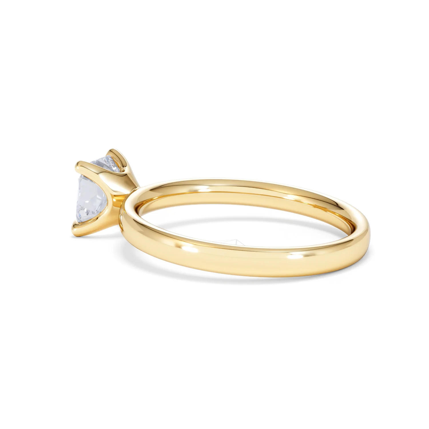 Origin 1.00ct Asscher Cut Lab Diamond Solitaire Engagement Ring in 18K Yellow Gold - Image 61