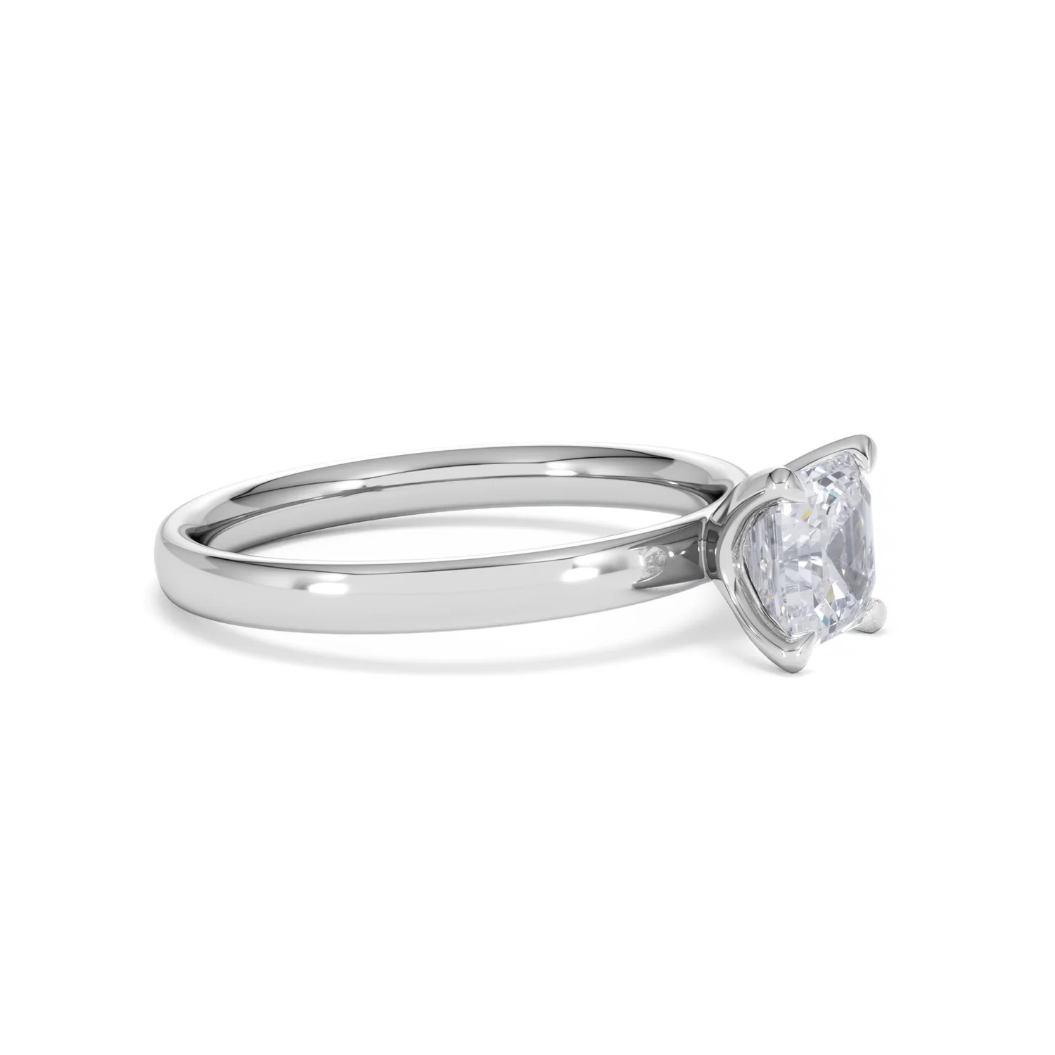 Origin 1.00ct Asscher Cut Lab Diamond Solitaire Engagement Ring in Platinum - Image 21