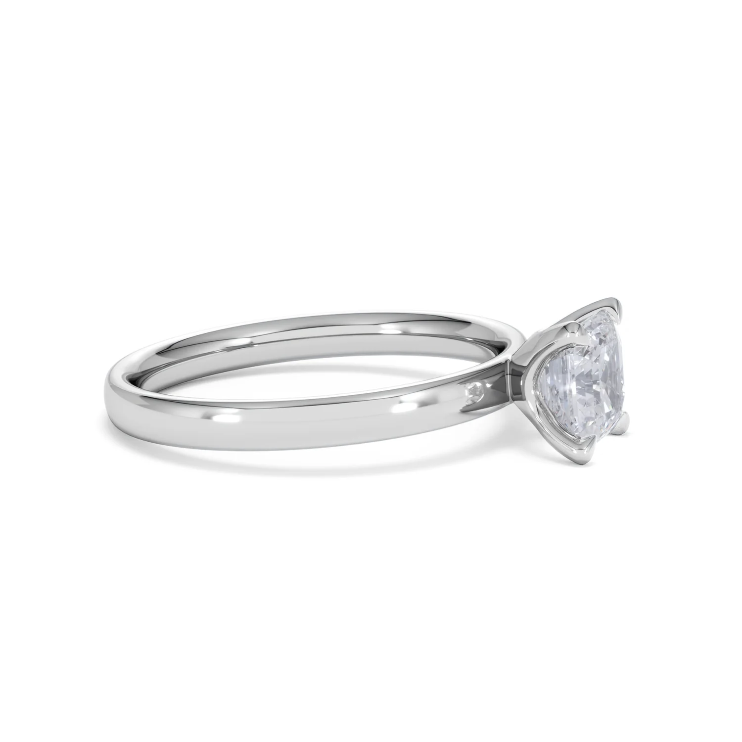 Origin 1.00ct Asscher Cut Lab Diamond Solitaire Engagement Ring in Platinum - Image 23