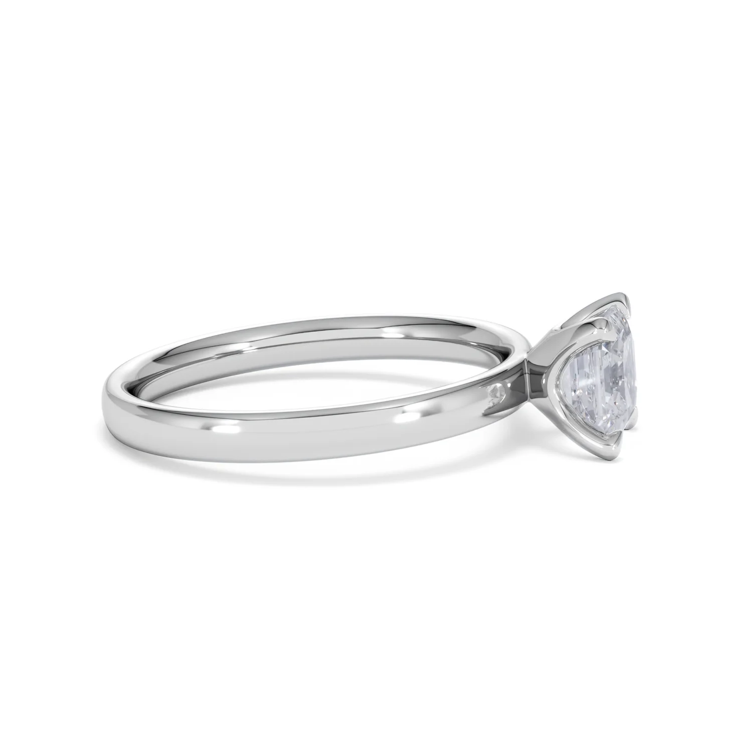 Origin 1.00ct Asscher Cut Lab Diamond Solitaire Engagement Ring in Platinum - Image 25