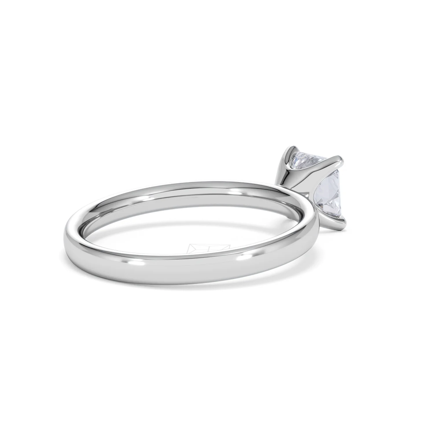 Origin 1.00ct Asscher Cut Lab Diamond Solitaire Engagement Ring in Platinum - Image 37