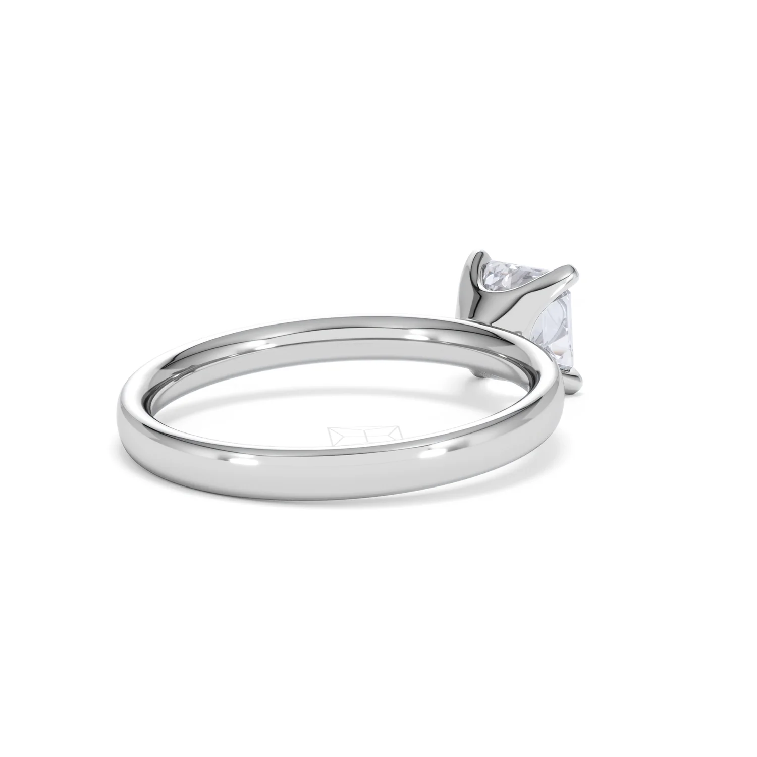 Origin 1.00ct Asscher Cut Lab Diamond Solitaire Engagement Ring in Platinum - Image 39