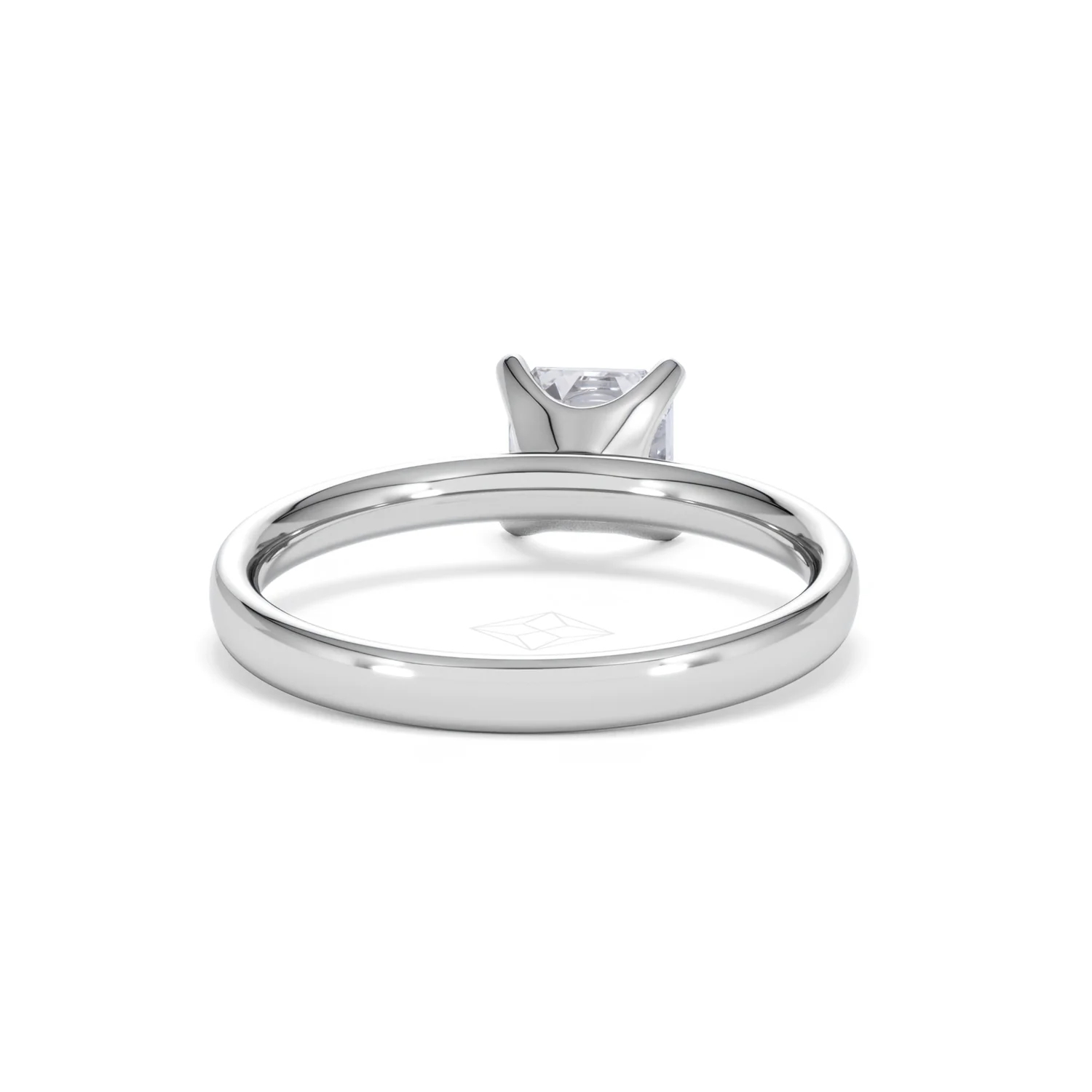 Origin 1.00ct Asscher Cut Lab Diamond Solitaire Engagement Ring in Platinum - Image 46