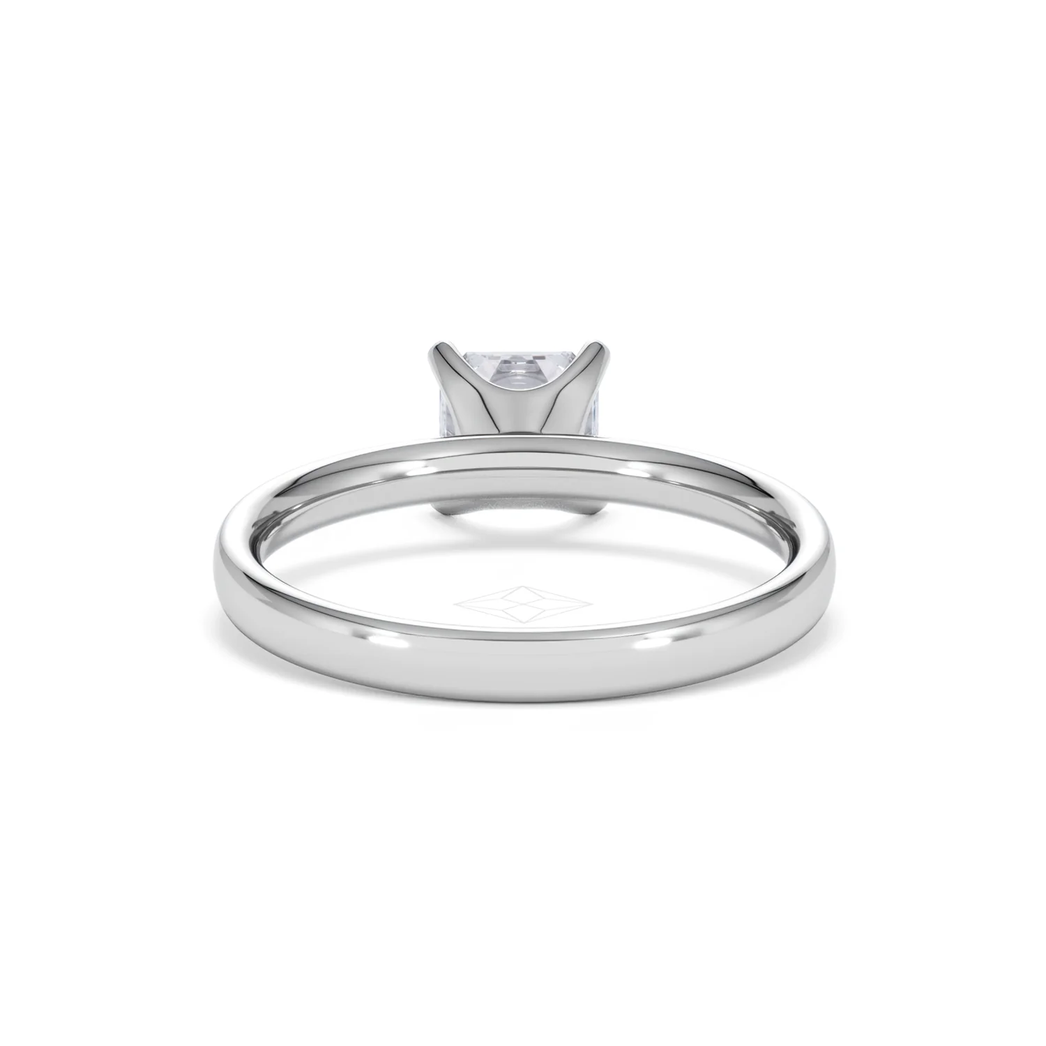 Origin 1.00ct Asscher Cut Lab Diamond Solitaire Engagement Ring in Platinum - Image 48