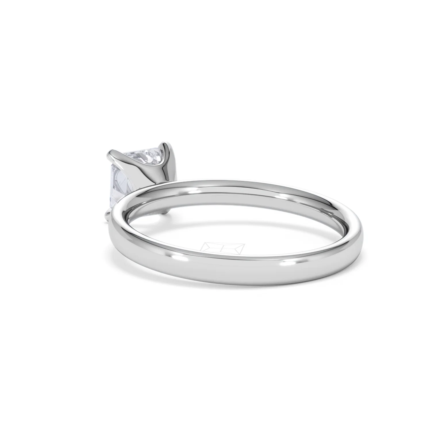 Origin 1.00ct Asscher Cut Lab Diamond Solitaire Engagement Ring in Platinum - Image 56
