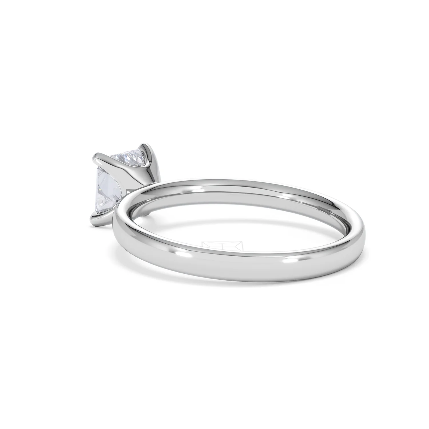 Origin 1.00ct Asscher Cut Lab Diamond Solitaire Engagement Ring in Platinum - Image 58