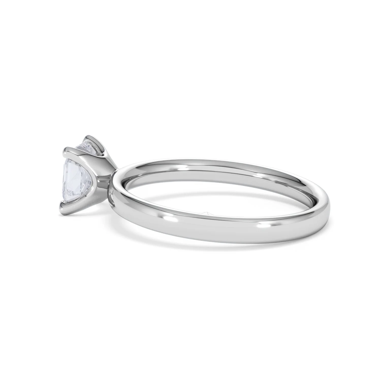 Origin 1.00ct Asscher Cut Lab Diamond Solitaire Engagement Ring in Platinum - Image 64