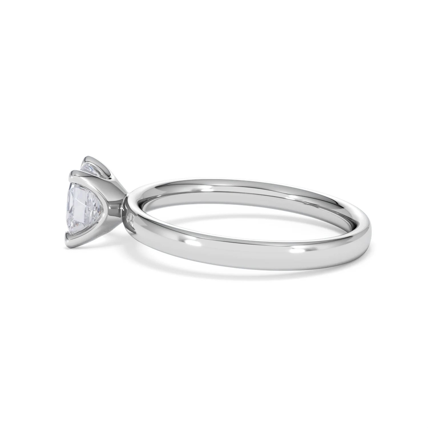 Origin 1.00ct Asscher Cut Lab Diamond Solitaire Engagement Ring in Platinum - Image 66