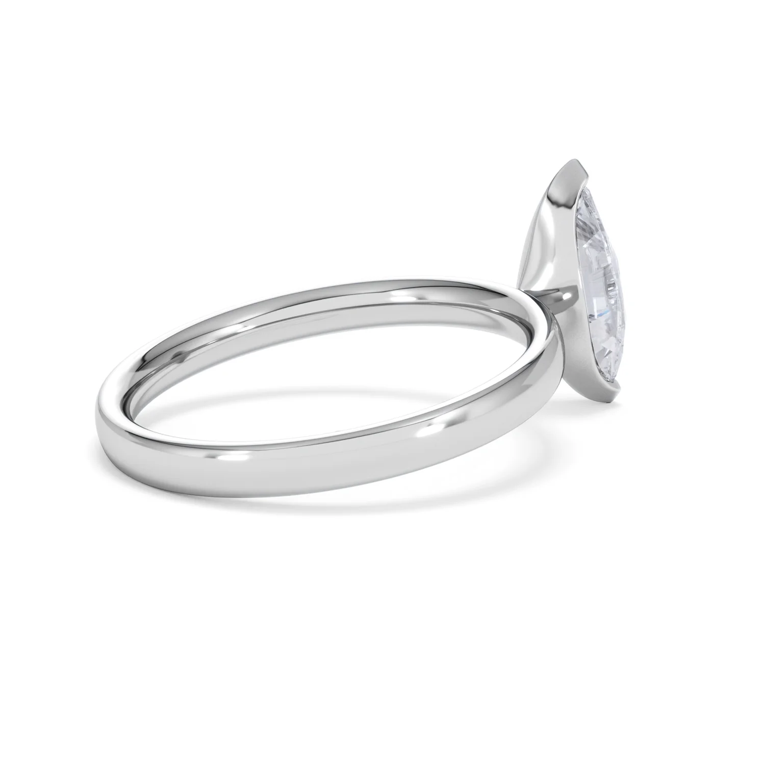 Origin 1.00ct Marquise Cut Lab Diamond Solitaire Engagement Ring in 18K White Gold - Image 35