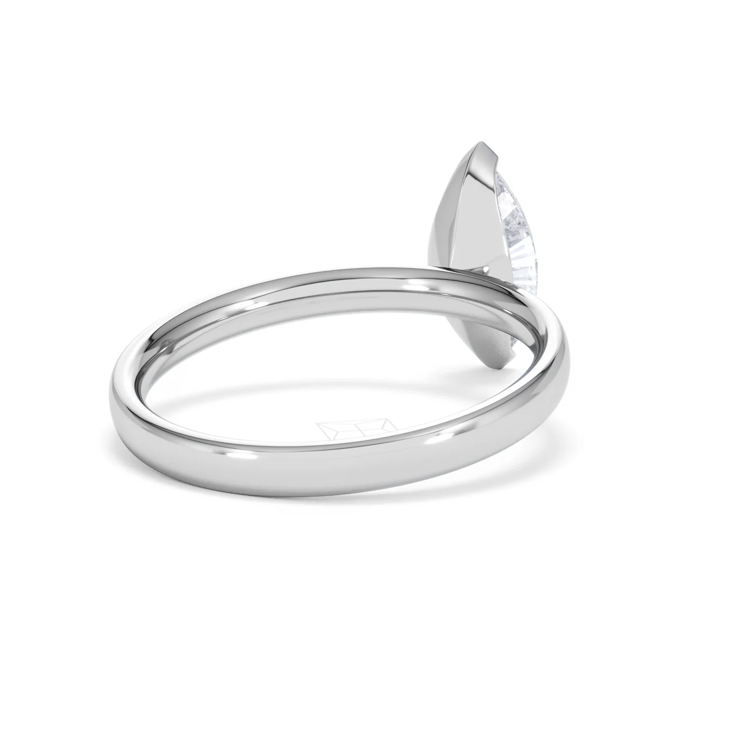 Origin 1.00ct Marquise Cut Lab Diamond Solitaire Engagement Ring in 18K White Gold - Image 41