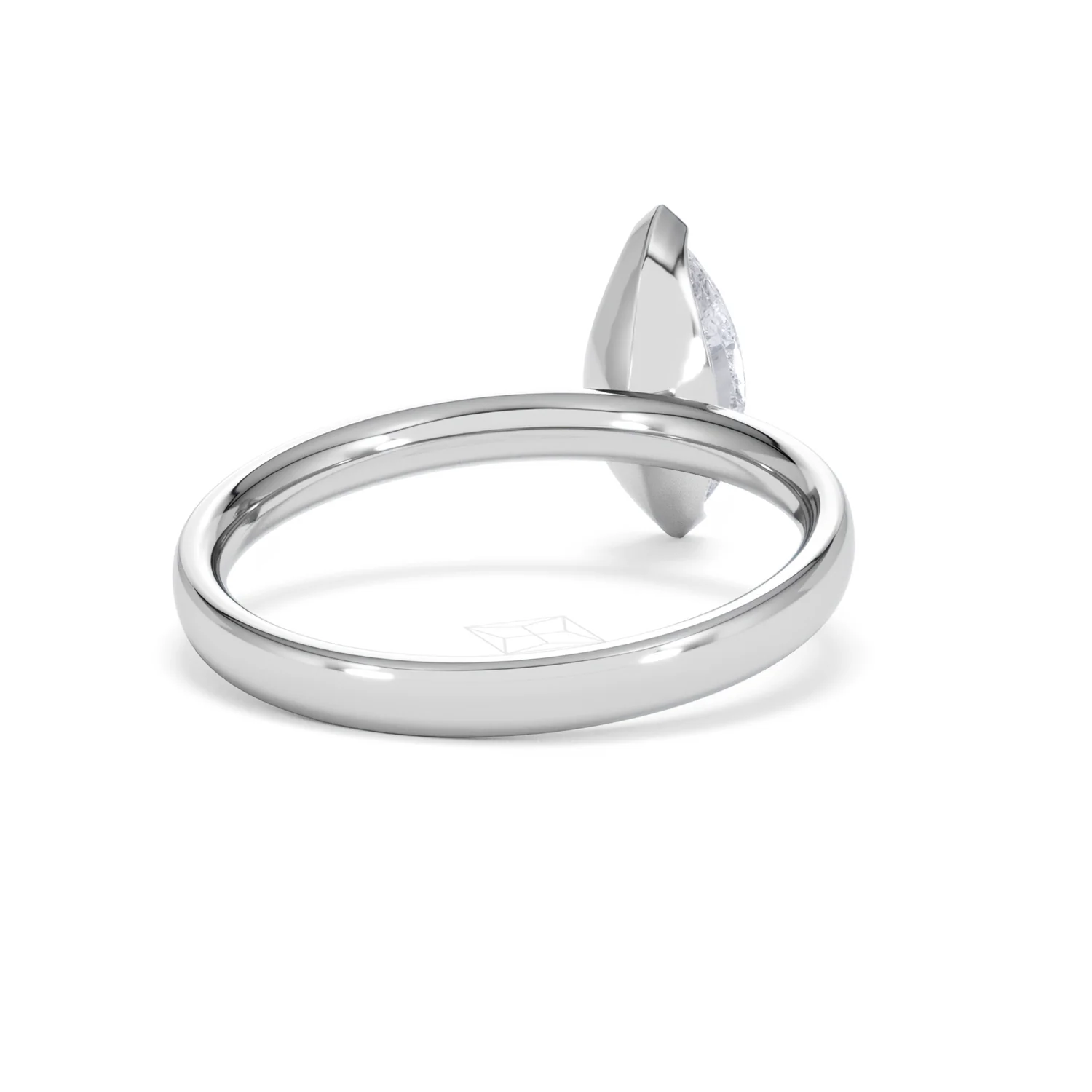 Origin 1.00ct Marquise Cut Lab Diamond Solitaire Engagement Ring in 18K White Gold - Image 43