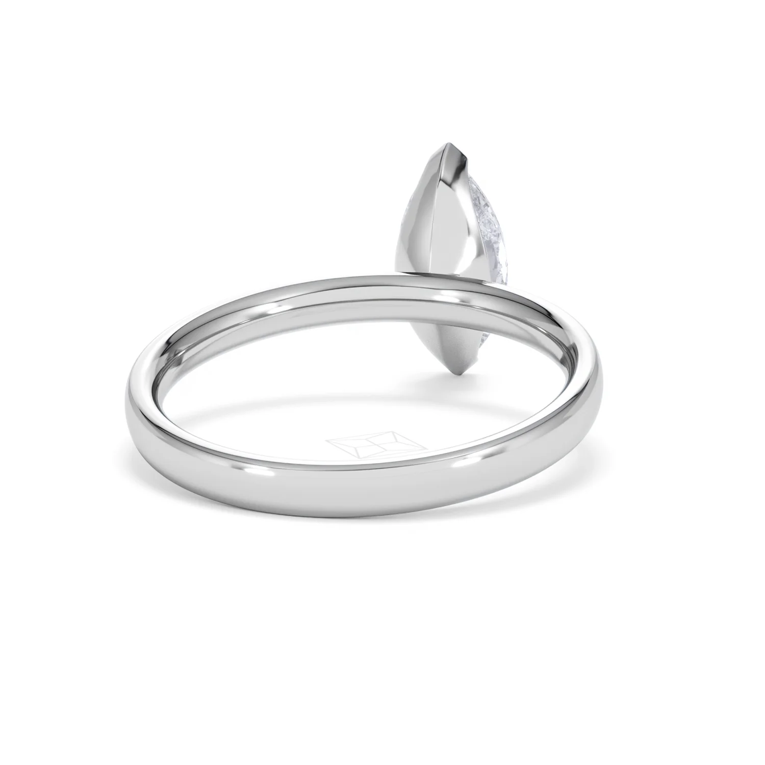 Origin 1.00ct Marquise Cut Lab Diamond Solitaire Engagement Ring in 18K White Gold - Image 44