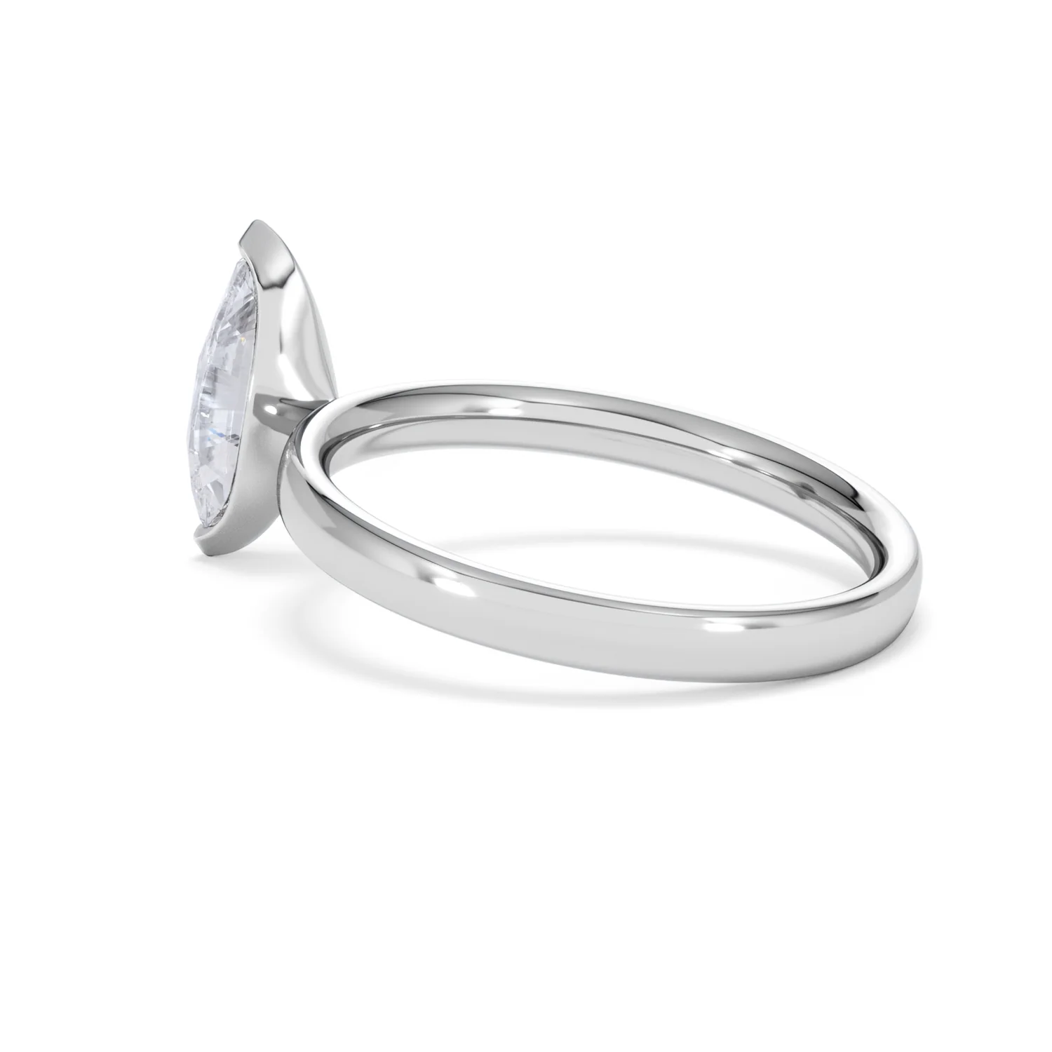Origin 1.00ct Marquise Cut Lab Diamond Solitaire Engagement Ring in 18K White Gold - Image 61