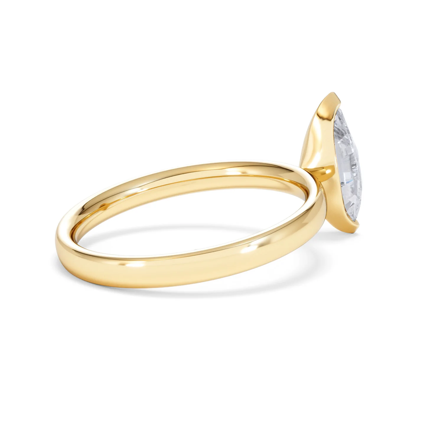 Origin 1.00ct Marquise Cut Lab Diamond Solitaire Engagement Ring in 18K Yellow Gold - Image 35