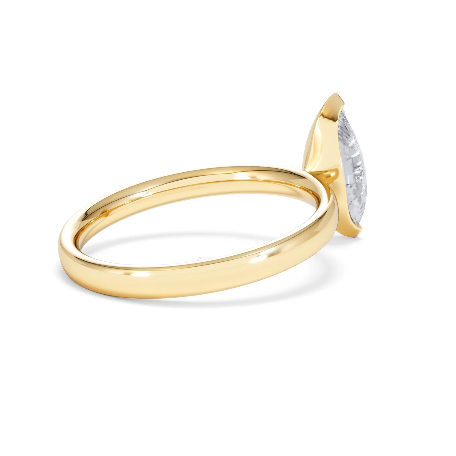 Origin 1.00ct Marquise Cut Lab Diamond Solitaire Engagement Ring in 18K Yellow Gold - Image 36