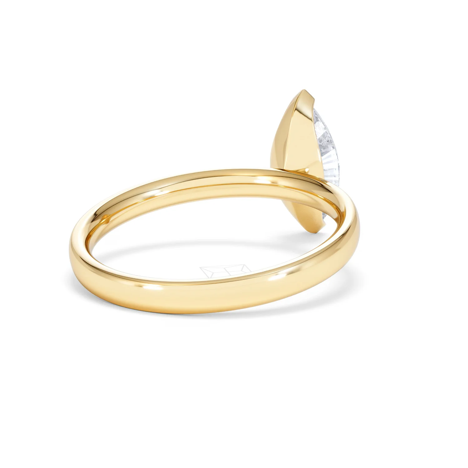 Origin 1.00ct Marquise Cut Lab Diamond Solitaire Engagement Ring in 18K Yellow Gold - Image 41