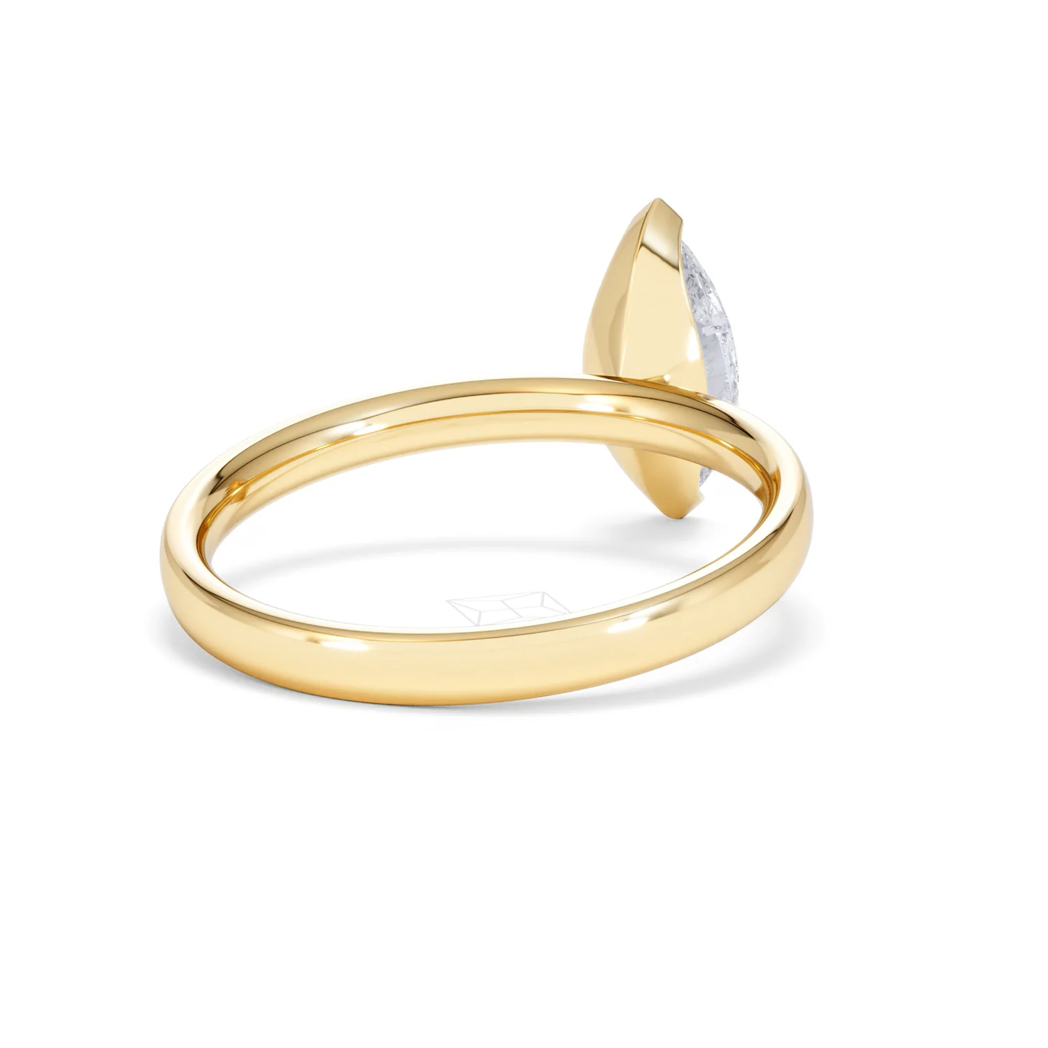 Origin 1.00ct Marquise Cut Lab Diamond Solitaire Engagement Ring in 18K Yellow Gold - Image 42