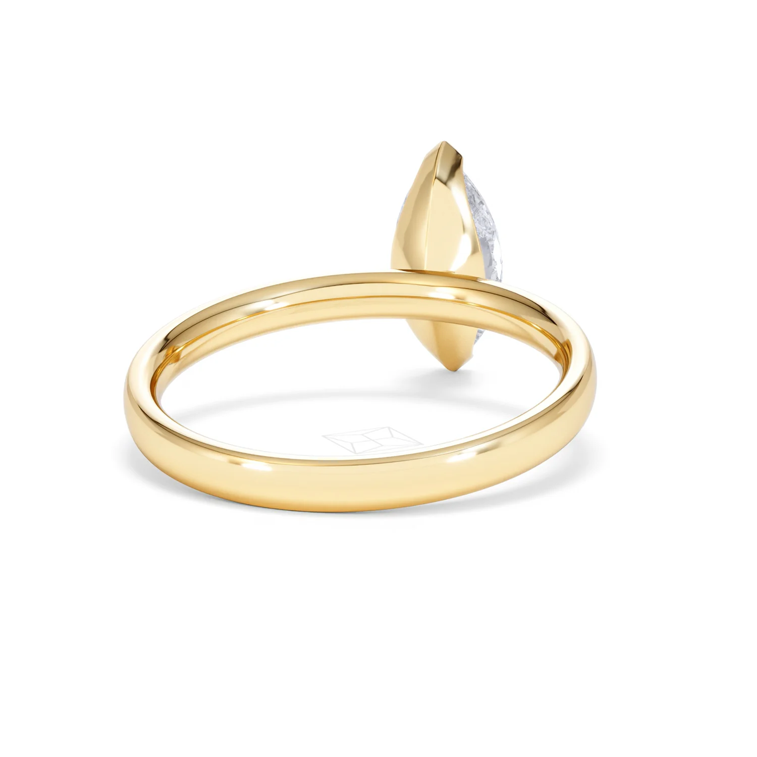 Origin 1.00ct Marquise Cut Lab Diamond Solitaire Engagement Ring in 18K Yellow Gold - Image 44