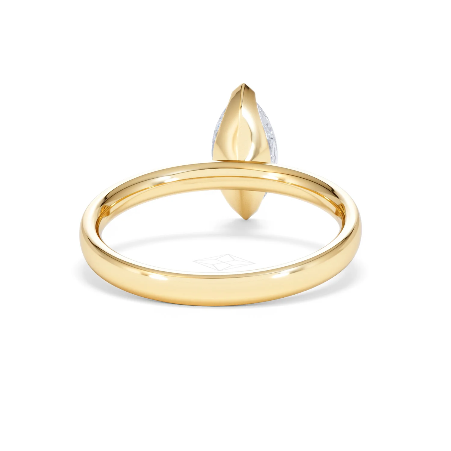 Origin 1.00ct Marquise Cut Lab Diamond Solitaire Engagement Ring in 18K Yellow Gold - Image 46