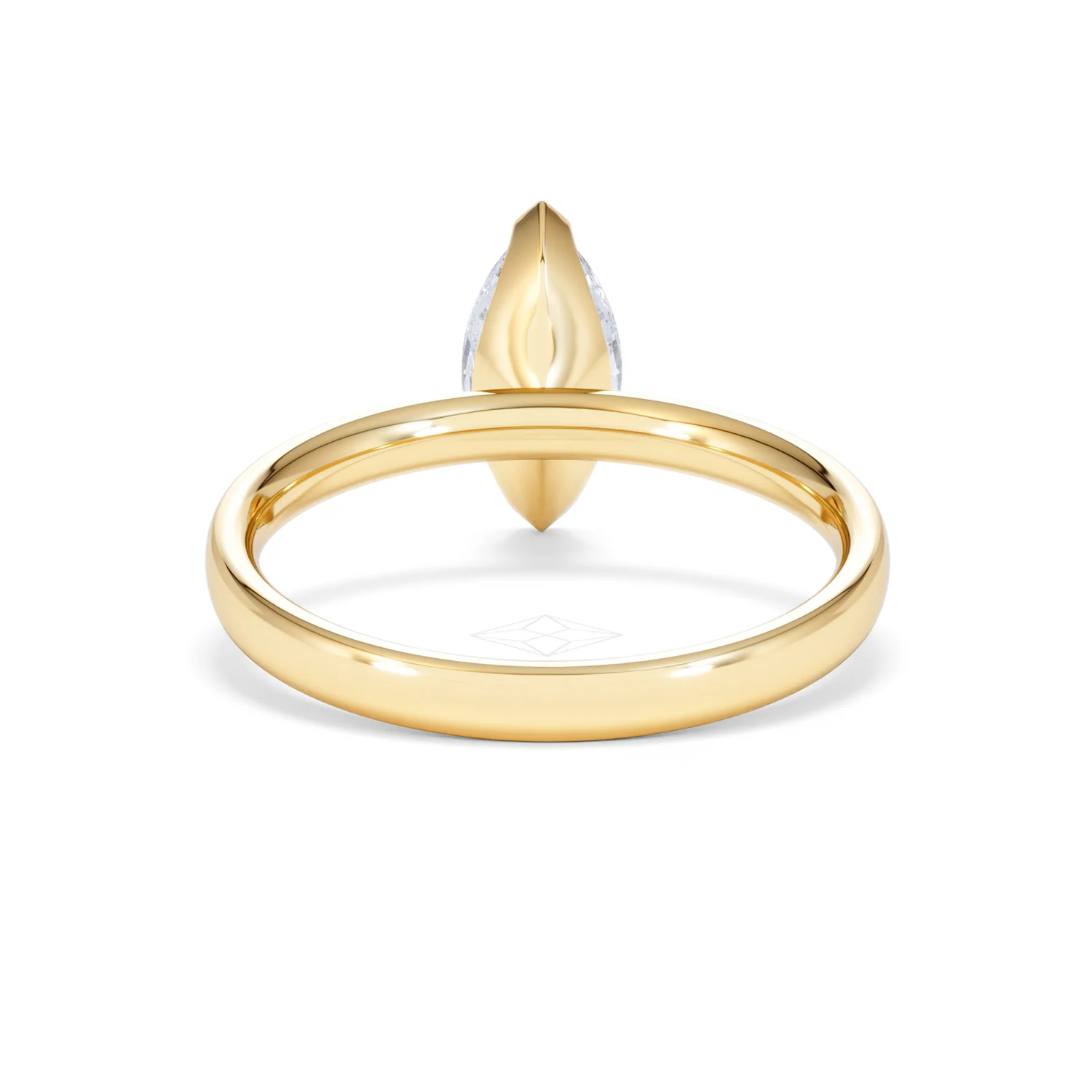 Origin 1.00ct Marquise Cut Lab Diamond Solitaire Engagement Ring in 18K Yellow Gold - Image 48