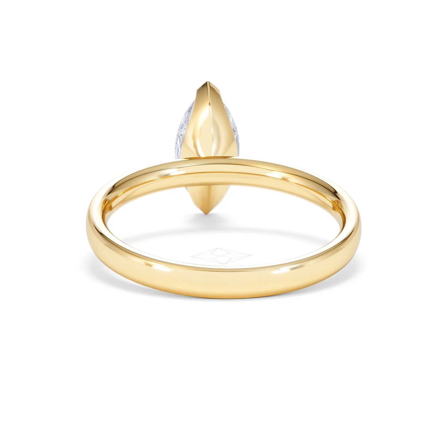 Origin 1.00ct Marquise Cut Lab Diamond Solitaire Engagement Ring in 18K Yellow Gold - Image 49