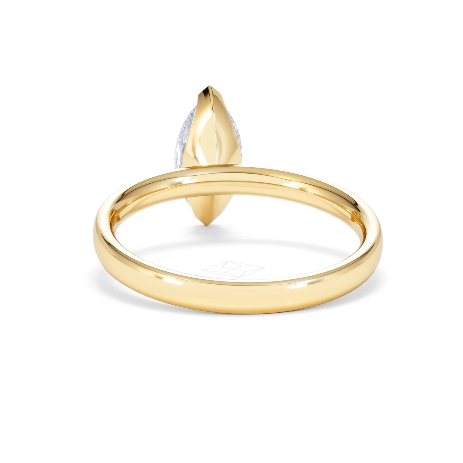 Origin 1.00ct Marquise Cut Lab Diamond Solitaire Engagement Ring in 18K Yellow Gold - Image 50